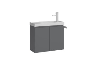 Mueble para lavabo «Ferla 60» - 60 x 22 x 50 cm - Gris mate