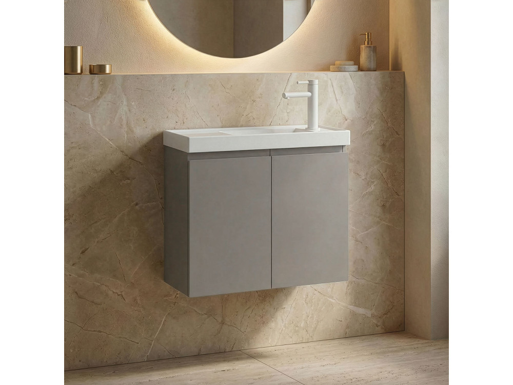 Mueble para lavabo «Ferla 60» - 60 x 22 x 50 cm - Matte Mink
