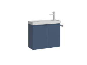 Mueble para lavabo «Ferla 60» - 60 x 22 x 50 cm - Azul petróleo