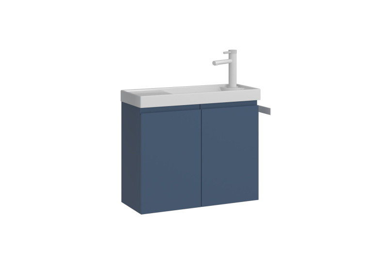 Mueble para lavabo «Ferla 60» - 60 x 22 x 50 cm - Azul petróleo