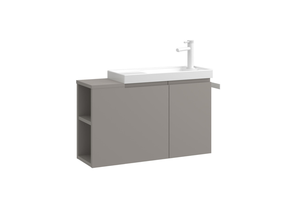 Mueble para lavabo «Ferla 80» - 80 x 22 x 45 cm - Matte Mink