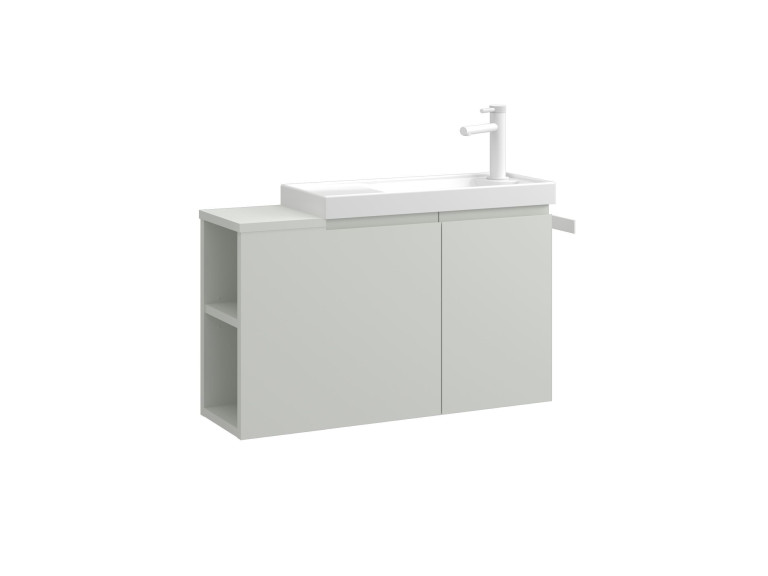 Mueble para lavabo «Ferla 80» - 80 x 22 x 45 cm - Mate Cashmere