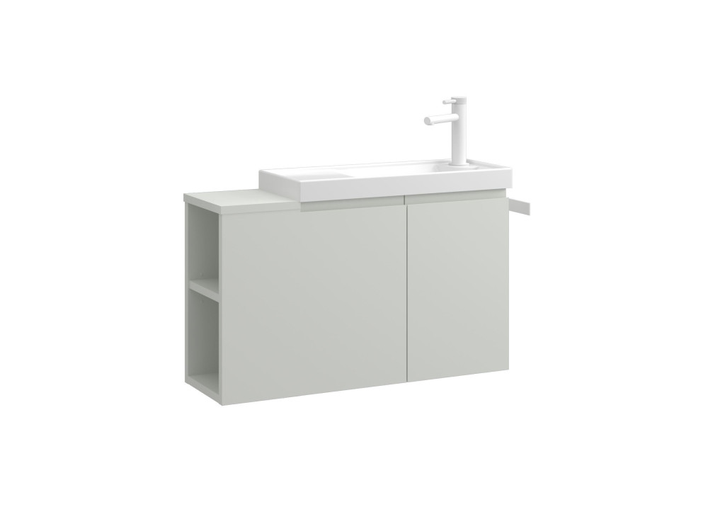 Mueble para lavabo «Ferla 80» - 80 x 22 x 45 cm - Mate Cashmere