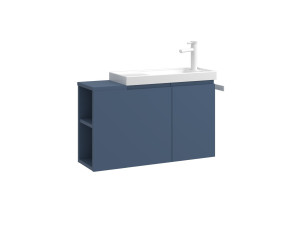 Mueble para lavabo «Ferla 80» - 80 x 22 x 45 cm - Azul petróleo