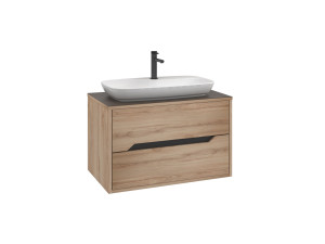 Mueble para lavabo «Galia 80 v2» - 80 x 50 x 50 cm - Roble