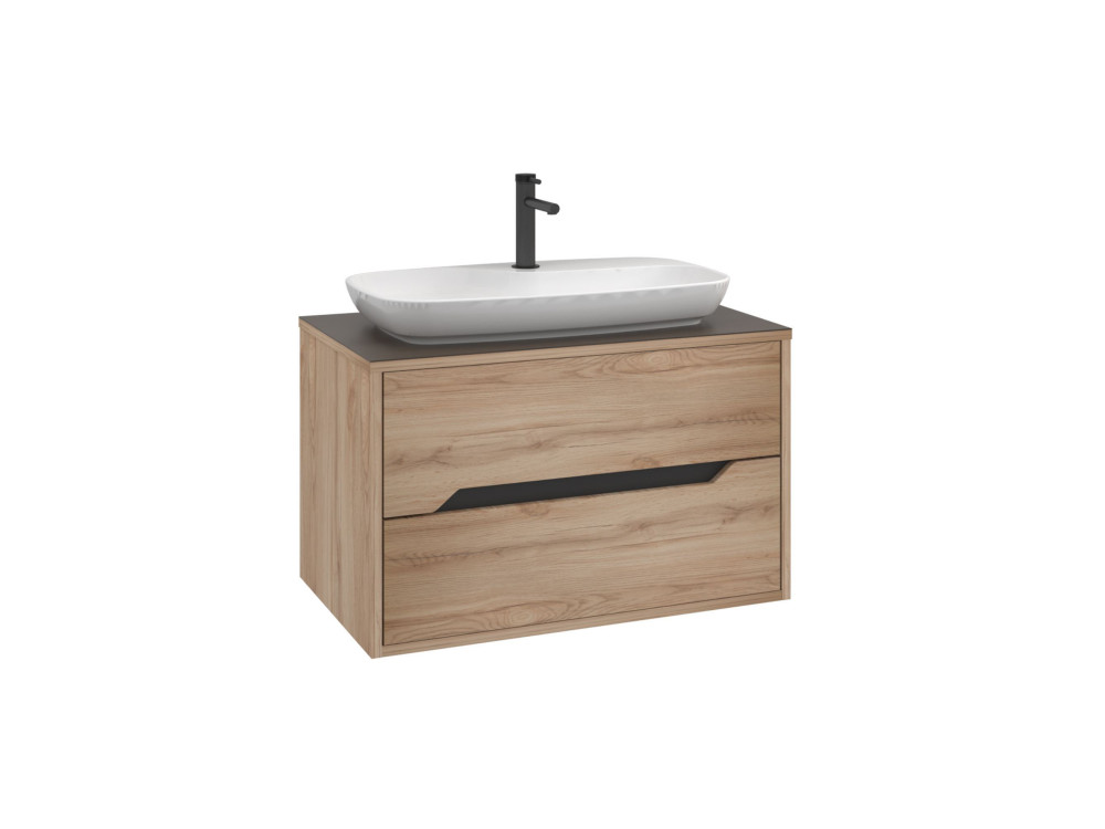 Mueble para lavabo «Galia 80 v2» - 80 x 50 x 50 cm - Roble