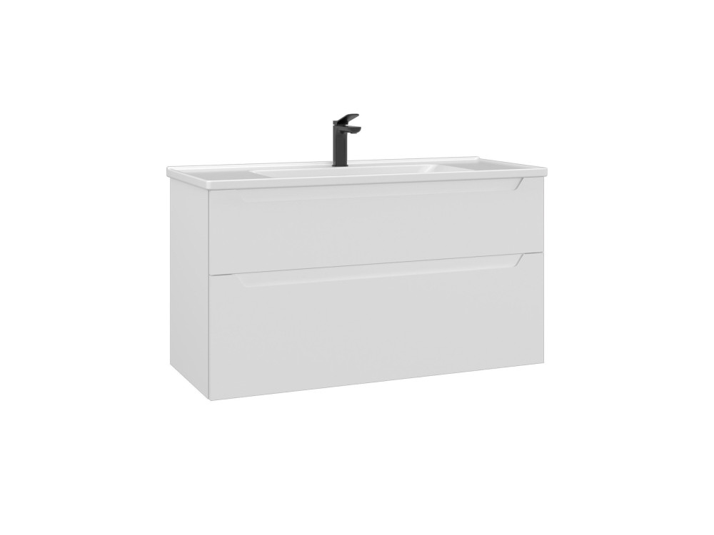 Mueble para lavabo «Messina 100 v2» - 100 x 45 x 55 cm - Blanco mate