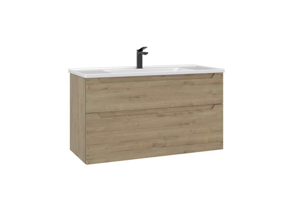 Mueble para lavabo «Messina 100 v2» - 100 x 45 x 55 cm - Roble