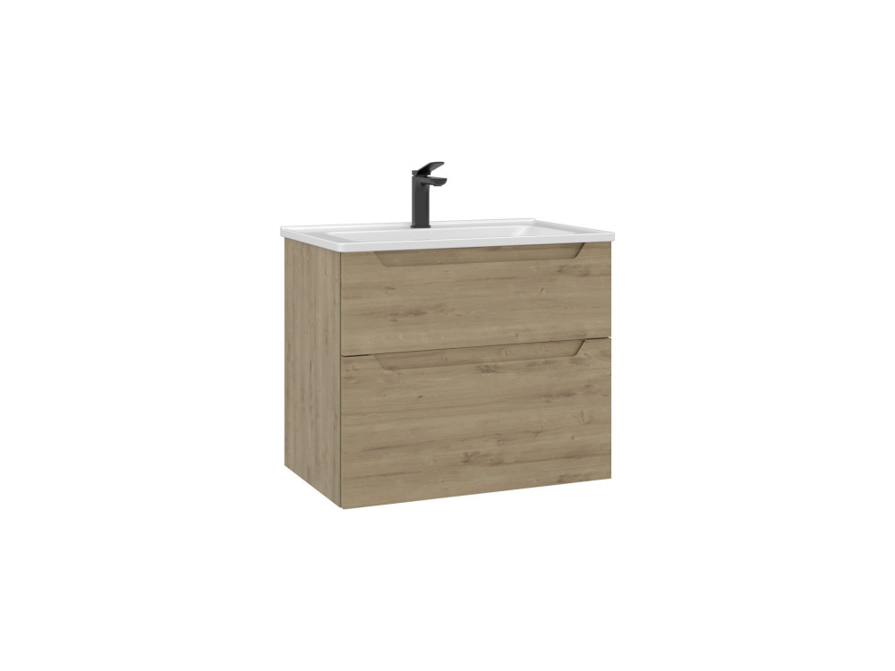 Mueble para lavabo «Messina 65 v2» - 65 x 45 x 55 cm - Roble