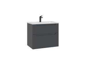 Mueble para lavabo «Messina 65 v2» - 65 x 45 x 55 cm - Antracita mate