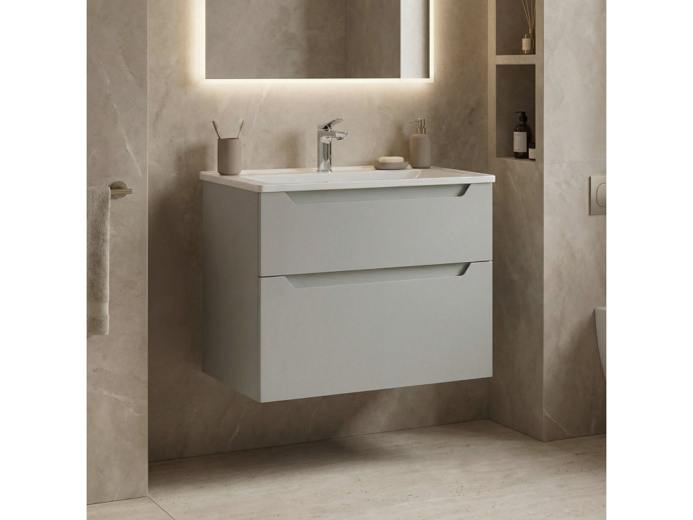 Mueble para lavabo «Messina 65 v2» - 65 x 45 x 55 cm - Mate Cashmere