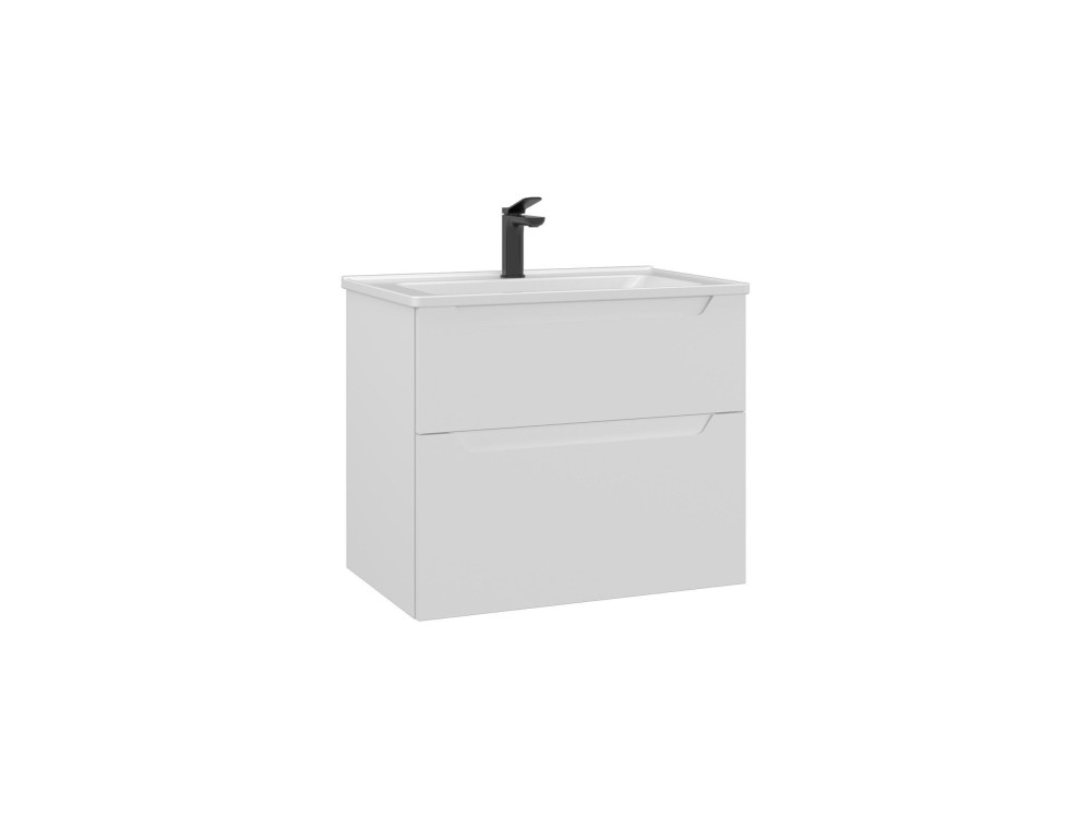 Mueble para lavabo «Messina 65 v2» - 65 x 45 x 55 cm - Blanco mate