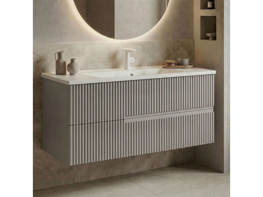 Mueble para lavabo «Moonlight 120» - 121 x 51 x 51 cm - Matte Mink