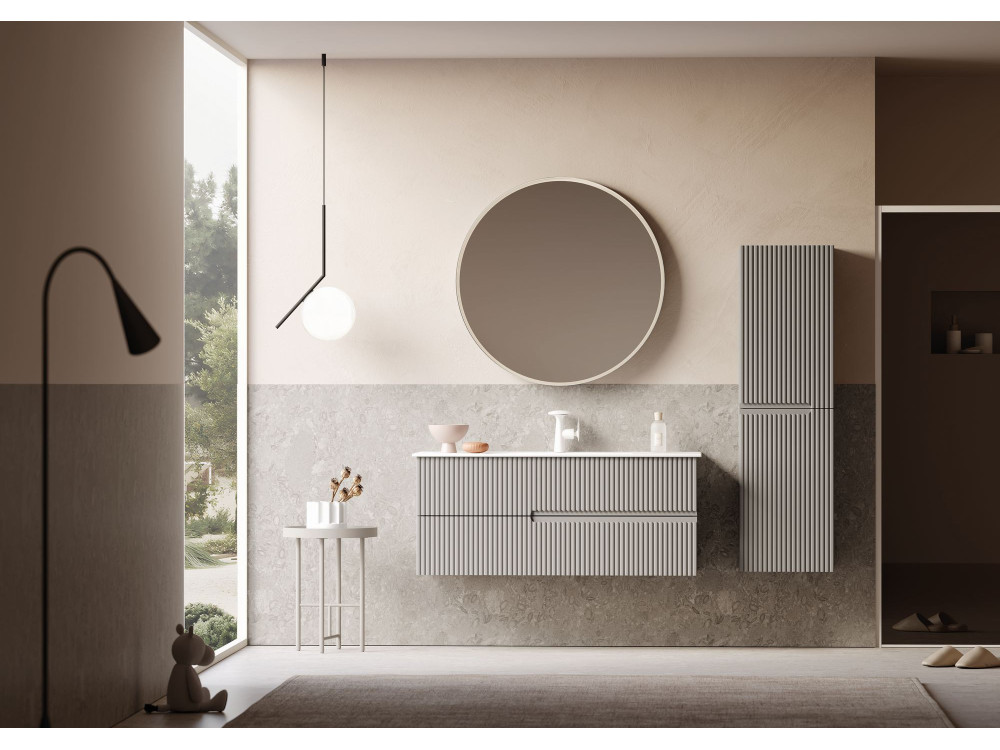 Mueble para lavabo «Moonlight 120» - 121 x 51 x 51 cm - Matte Mink