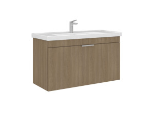 Mueble para lavabo «Desna 100» - 100 x 45 x 58 cm - Roble Sonomo