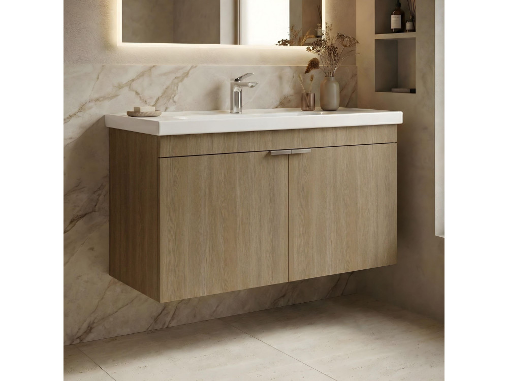 Mueble para lavabo «Desna 100» - 100 x 45 x 58 cm - Roble Sonomo