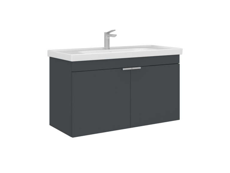 Mueble para lavabo «Desna 100» - 100 x 45 x 58 cm - Antracita mate