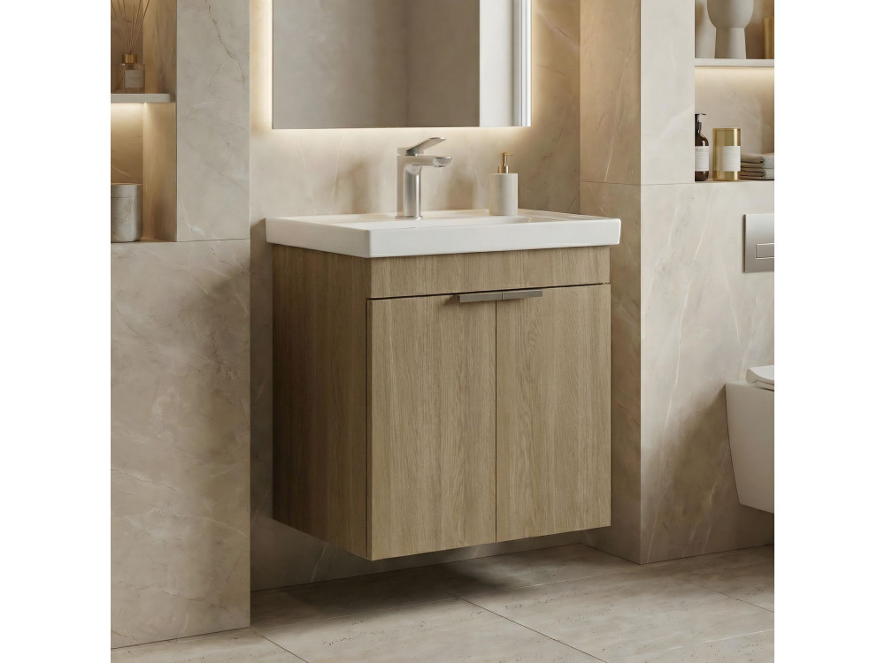 Mueble para lavabo «Desna 50» - 50 x 38 x 58 cm - Roble Sonomo