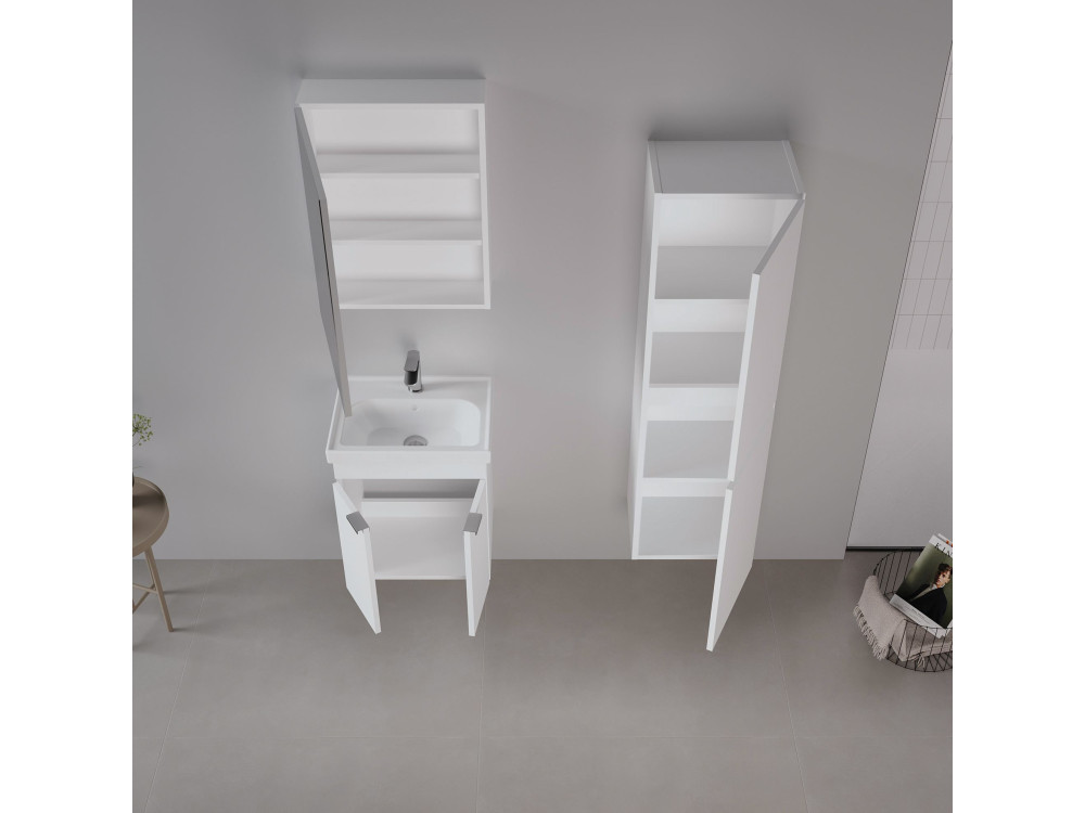 Mueble para lavabo «Desna 50» - 50 x 38 x 58 cm - Blanco mate
