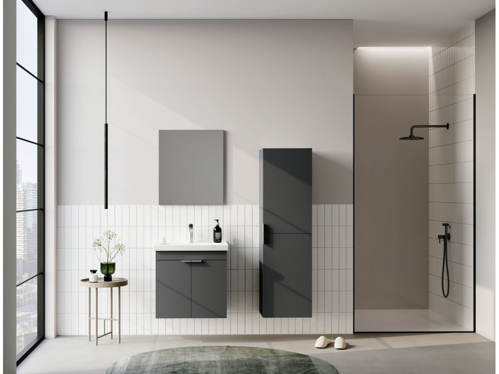 Mueble para lavabo «Desna 50» - 50 x 38 x 58 cm - Antracita mate