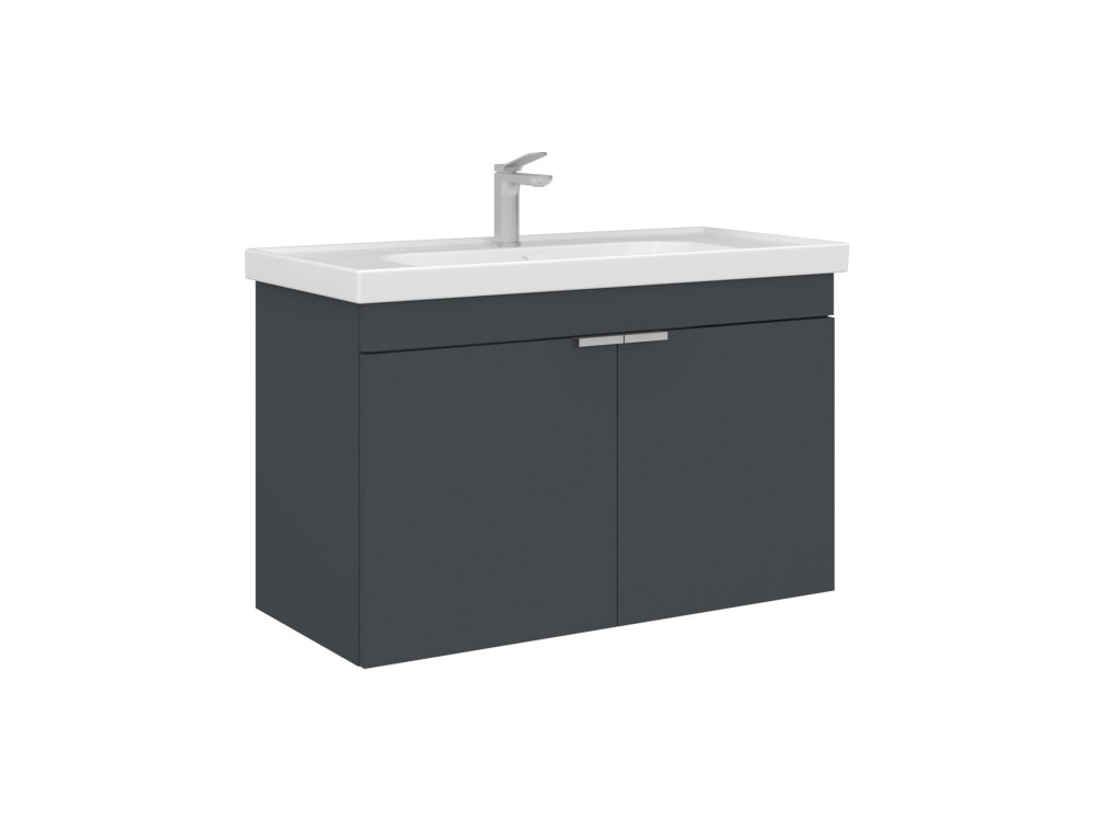 Mueble para lavabo «Desna 90» - 90 x 45 x 58 cm - Antracita mate