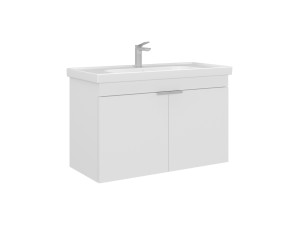 Mueble para lavabo «Desna 90» - 90 x 45 x 58 cm - Blanco mate