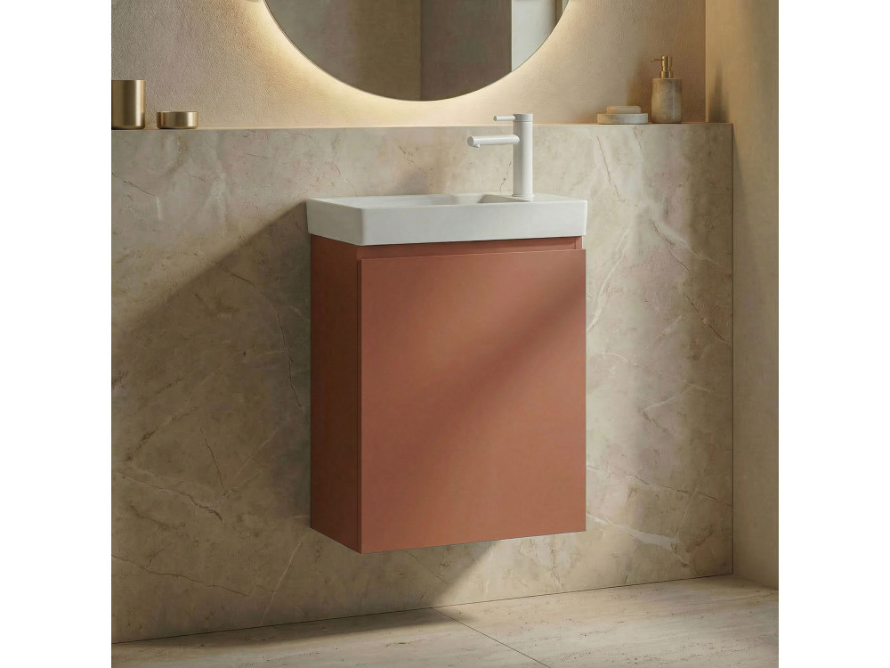 Mueble para lavabo «Ferla 40» - 40 x 22 x 50 cm - Canela mate
