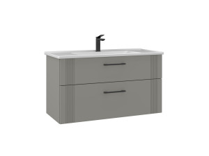 Mueble para lavabo «Bari 100 v2» - 100 x 45 x 55 cm - Mate Cashmere