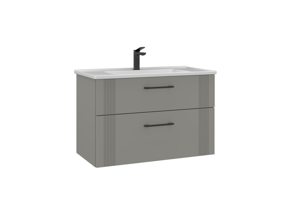 Mueble para lavabo «Bari 85 v2» - 85 x 45 x 55 cm - Mate Cashmere