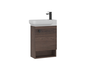Mueble para lavabo «Begonya 55» - 53 x 33 x 75 cm - Nogal oscuro