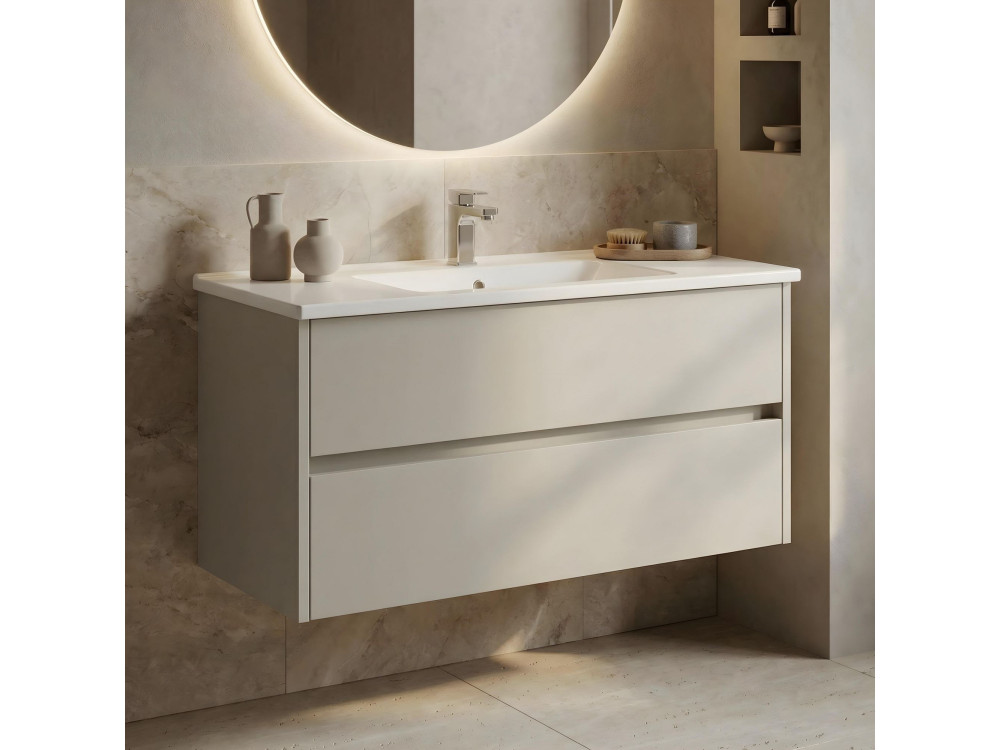 Mueble para lavabo «Arno 100» - 100 x 45 x 52 cm - Cashmere
