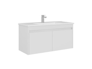 Mueble para lavabo «Arno 100» - 100 x 45 x 52 cm - Blanco