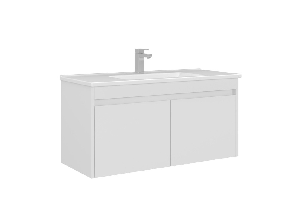 Mueble para lavabo «Arno 100» - 100 x 45 x 52 cm - Blanco