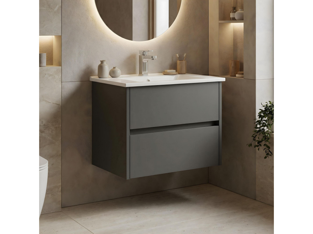 Mueble para lavabo «Arno 65» - 65 x 45 x 52 cm - Antracita