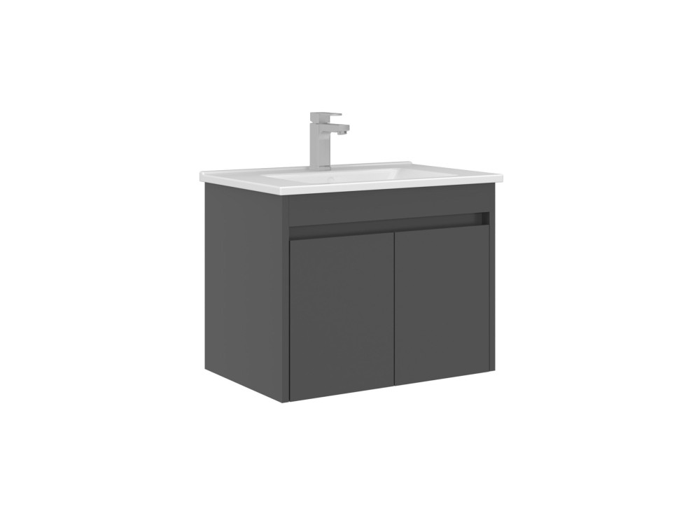 Mueble para lavabo «Arno 65» - 65 x 45 x 52 cm - Antracita