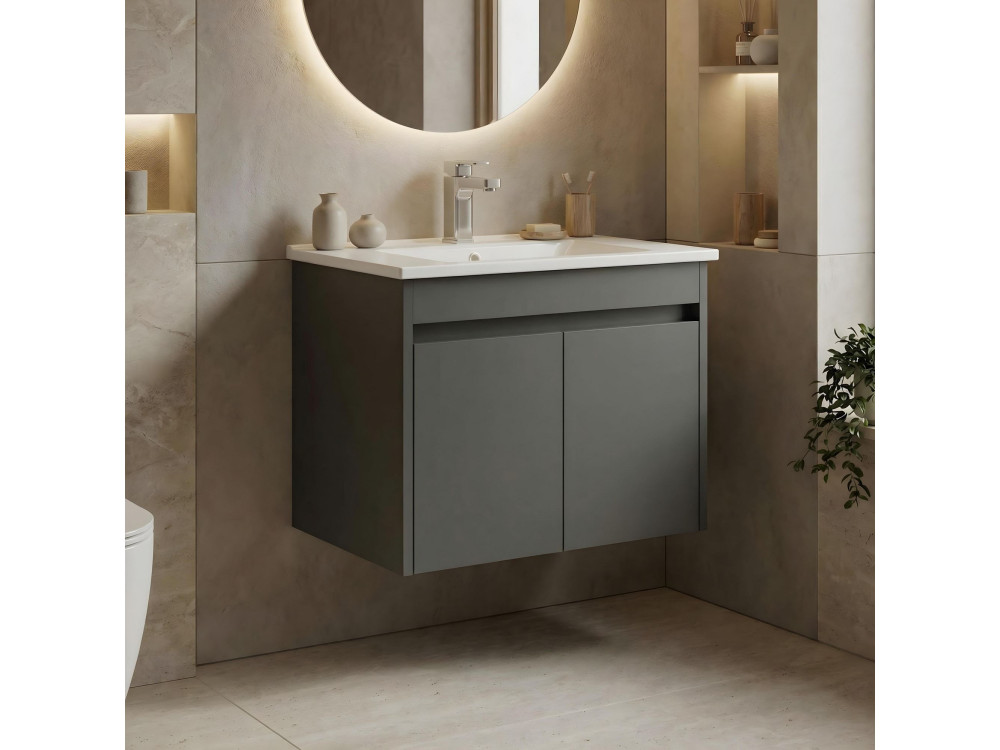 Mueble para lavabo «Arno 65» - 65 x 45 x 52 cm - Antracita