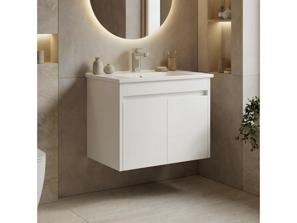 Mueble para lavabo «Arno 65» - 65 x 45 x 52 cm - Blanco