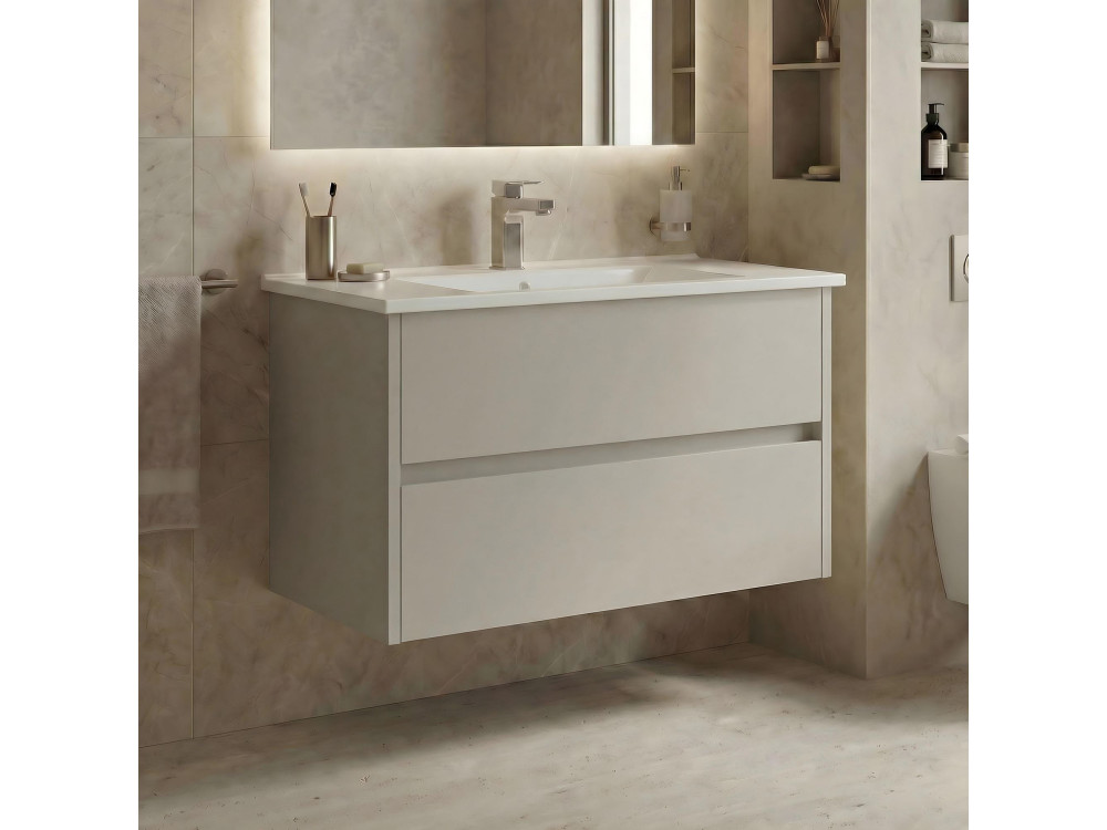 Mueble para lavabo «Arno 85» - 85 x 45 x 52 cm - Cashmere