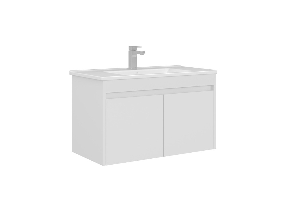 Mueble para lavabo «Arno 85» - 85 x 45 x 52 cm - Blanco