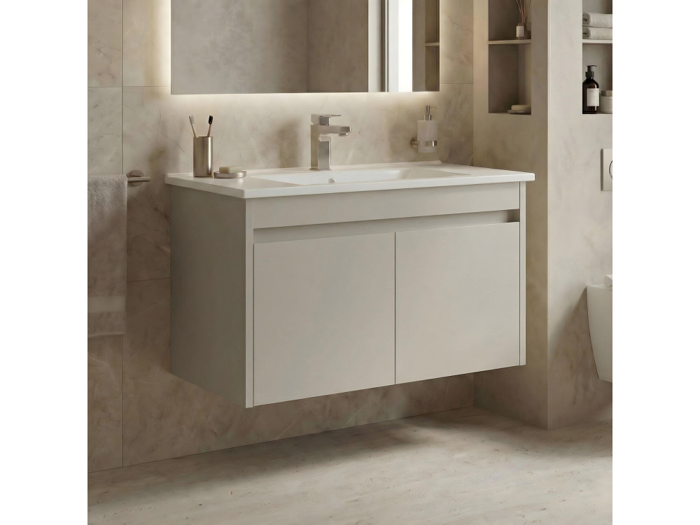 Mueble para lavabo «Arno 85» - 85 x 45 x 52 cm - Cashmere