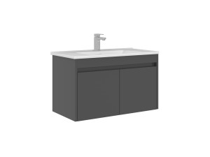 Mueble para lavabo «Arno 85» - 85 x 45 x 52 cm - Gris