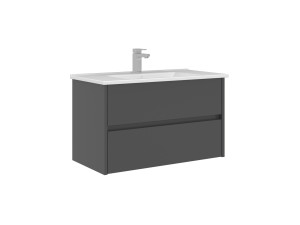Mueble para lavabo «Arno 85» - 85 x 45 x 52 cm - Antracita