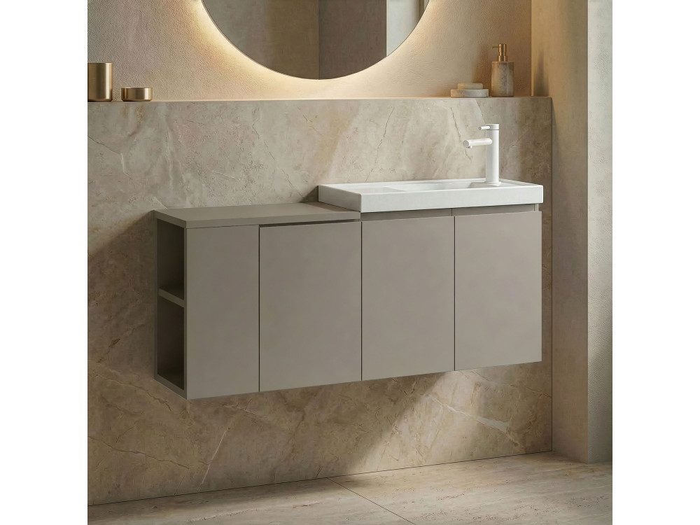 Mueble para lavabo «Ferla 110» - 110 x 22 x 45 cm - Matte Mink