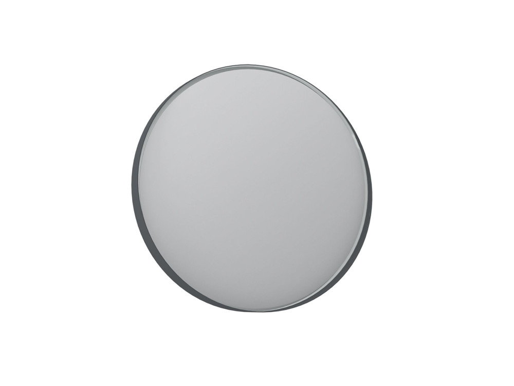 Espejo decorativo de madera «Moonlight 90 v2» - 90 x 7 x 90 cm - Antracita mate