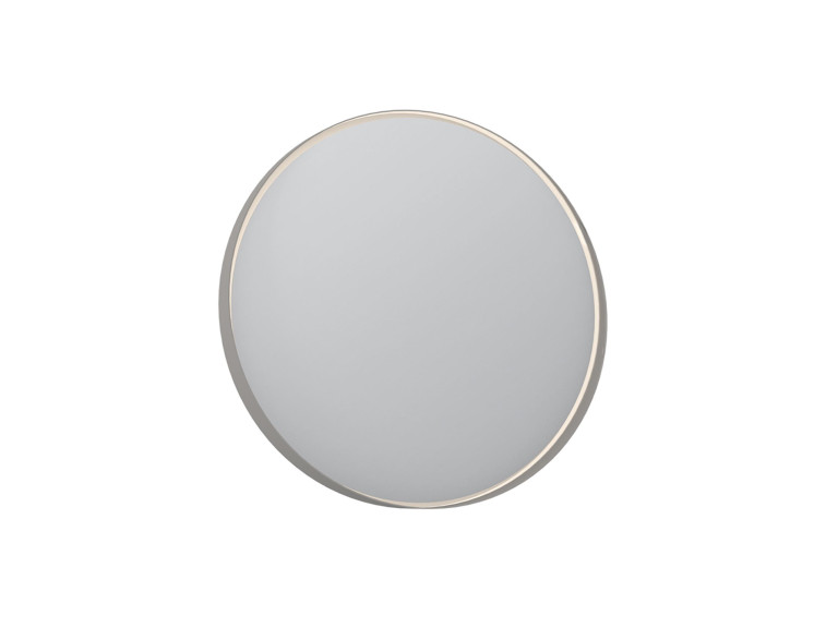 Espejo decorativo de madera «Moonlight 90 v2» - 90 x 7 x 90 cm - Matte Mink