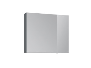 Mueble de baño con espejo «Nuvola 80 v2» - 75 x 16 x 66 cm - Antracita