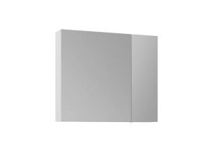 Mueble de baño con espejo «Nuvola 80 v2» - 75 x 16 x 66 cm - Blanco