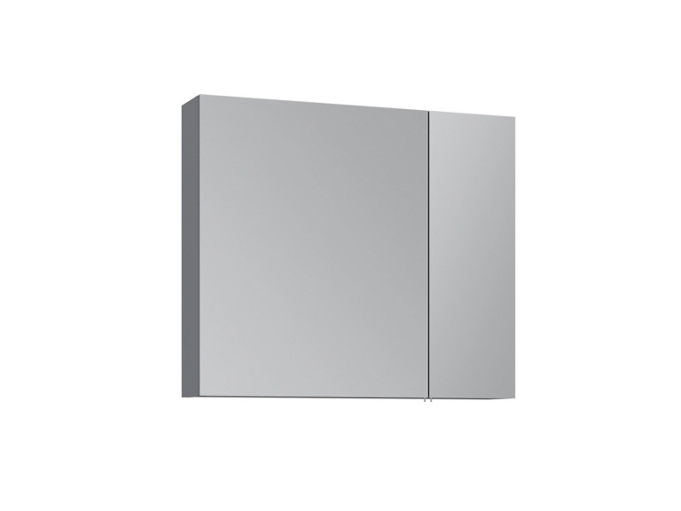 Mueble de baño con espejo «Nuvola 80 v2» - 75 x 16 x 66 cm - Gris