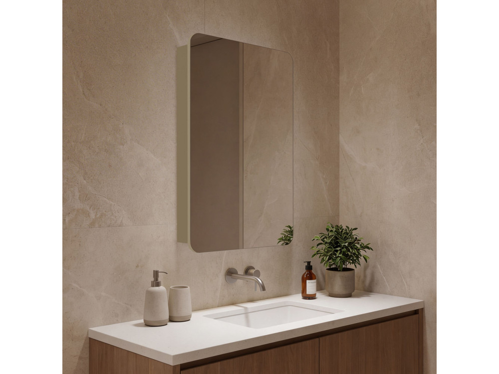 Mueble de baño con espejo «Orbit 50» - 50 x 16 x 71 cm - Mink