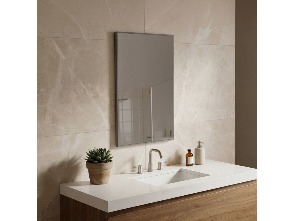 Espejo decorativo de madera «Purus 55» -  cm - Transparente